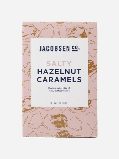 JACOBSEN SALT CO - SALTY HAZELNUT CARAMELS