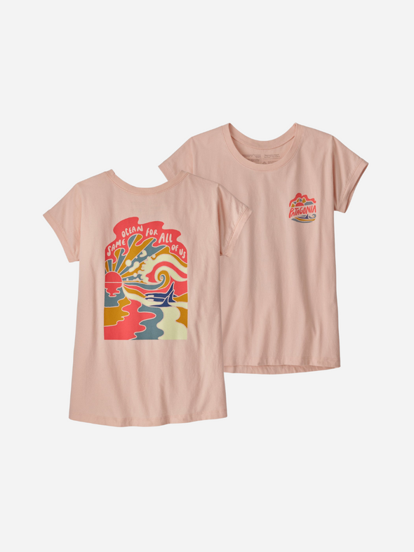 PATAGONIA GIRLS REGENERATIVE ORGANIC CERTIFIED COTTON GRAPHIC SHIRT