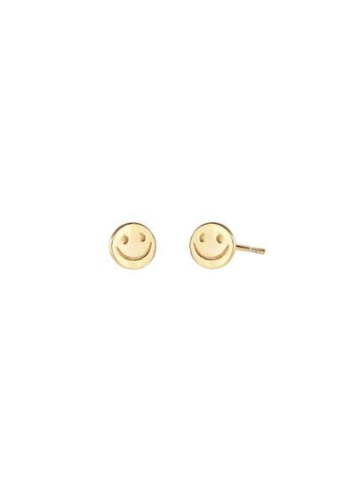 KRIS NATIONS HAPPY FACE STUD EARRING