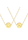 KRIS NATIONS HAPPY SAD CHAIN NECKLACE - GOLD-FILLED