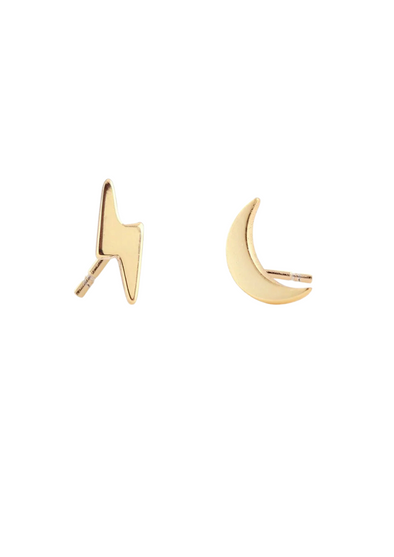 KRIS NATIONS THUNDER MOON STUD EARRING COMBO