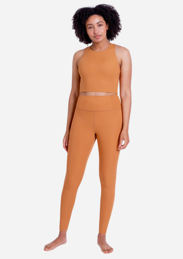 GIRLFRIEND COLLECTIVE RIB HIGH-RISE LEGGING 23 3/4" INSEAM