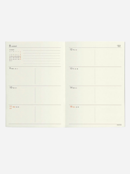 HIGHTIDE 2022 DIARY POCHE/A6 BLOCK WEEKLY