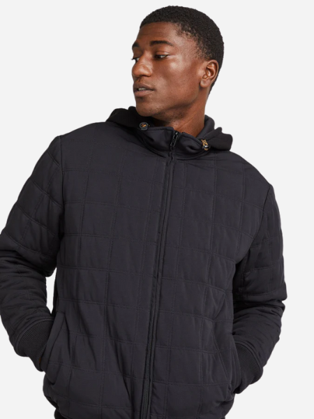 RICHER POORER MEN'S QUILTED MODAL BOMBER JACKET