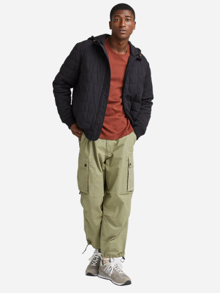 RICHER POORER MEN'S QUILTED MODAL BOMBER JACKET