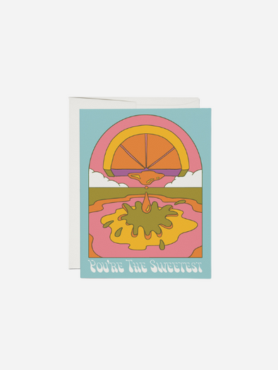 SWEETEST ORANGE FRIENDSHIP CARD