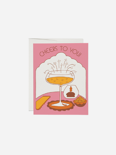 CANDLELIT CHEERS CONGRATS CARD