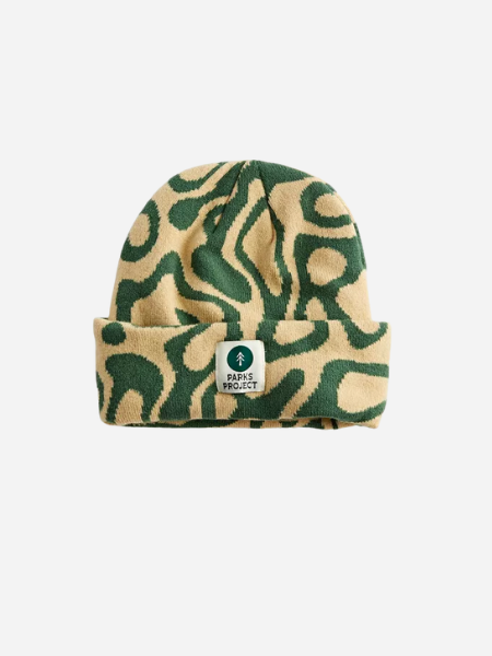 PARKS PROJECT YELLOWSTONE GEYSERS INTARSIA BEANIE GREEN