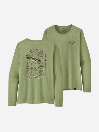 PATAGONIA WOMEN'S CAPILENE COOL DAILY GRAPHIC SHIRT WATERS