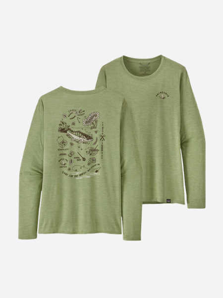 PATAGONIA WOMEN'S CAPILENE COOL DAILY GRAPHIC SHIRT WATERS