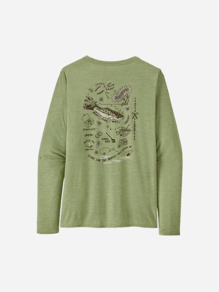 PATAGONIA WOMEN'S CAPILENE COOL DAILY GRAPHIC SHIRT WATERS