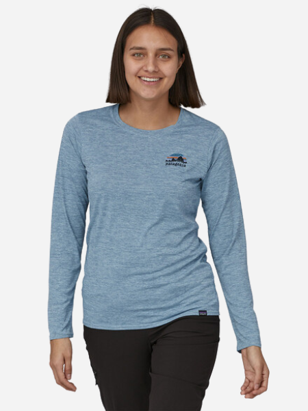 PATAGONIA WOMEN'S LONG SLEEVED CAPILENE COOL DAILY GRAPHIC SHIRT