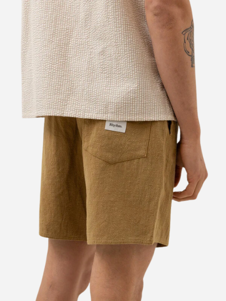 RHYTHM MEN'S TEXTURED LINEN JAM