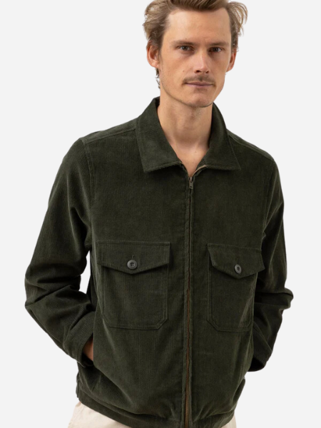 RHYTHM MEN'S MECHANIC CORD JACKET