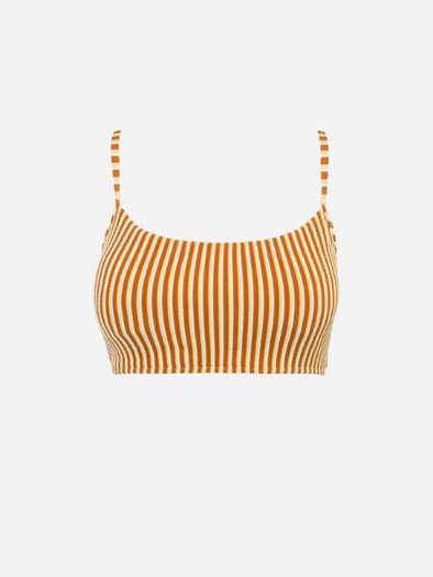 RHYTHM WOMEN'S SUNBATHER STRIPE CROP TOP