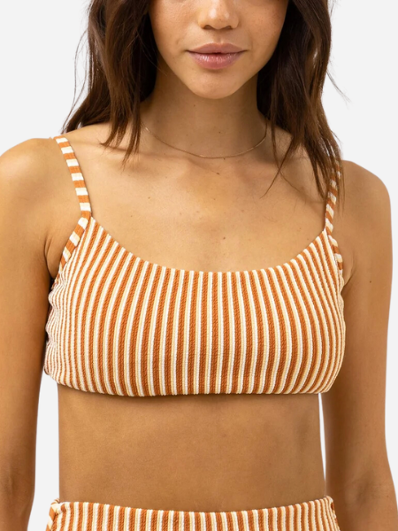 RHYTHM WOMEN'S SUNBATHER STRIPE CROP TOP