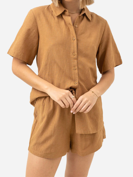 RHYTHM WOMEN'S SUNRISE SHORT SLEEVE SHIRT