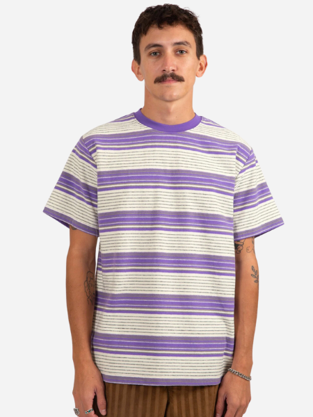RHYTHM MEN'S VINTAGE SS STRIPE T-SHIRT