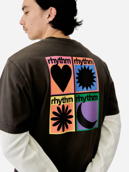 RHYTHM MEN'S FACTORY VINTAGE SS T-SHIRT