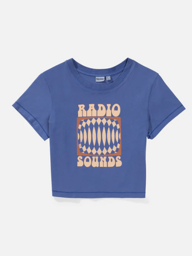RHYTHM WOMEN'S INTERRUPTED VINTAGE CROP CREW TEE