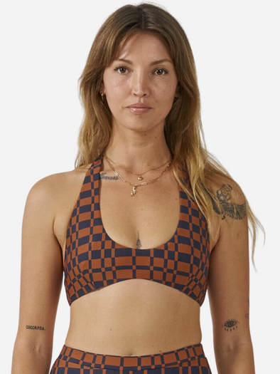 THRILLS WOMEN'S REVEL HALTER BIKINI TOP