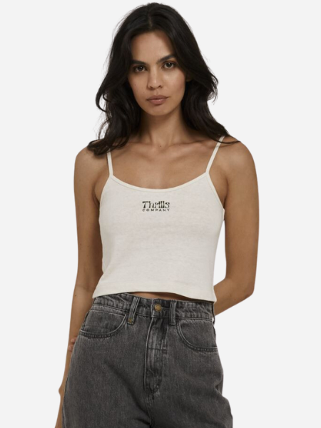 THRILLS WOMEN'S PINCH HEMP BOUND CROP TANK