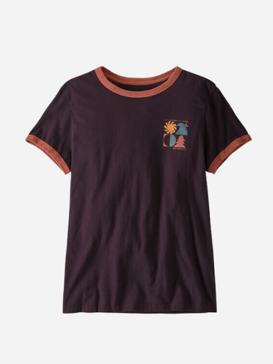 PATAGONIA WOMEN'S SPIRITED SEASONS ORGANIC RINGER TEE