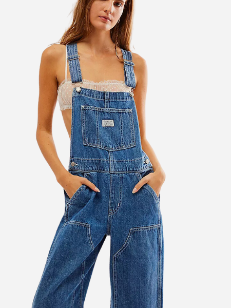 LEVI'S WOMEN'S BAGGY HIGH WAIST WORK OVERALLS