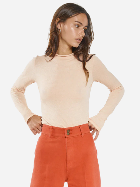 THRILLS WOMEN'S INVERSE HEMP TURTLENECK