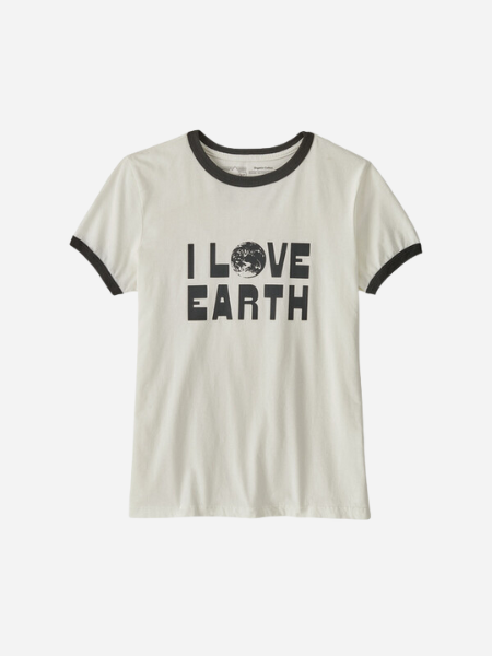 PATAGONIA WOMEN'S EARTH LOVE ORGANIC RINGER TEE