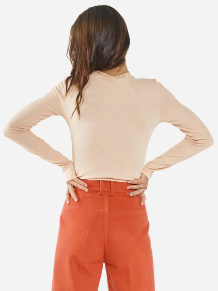 THRILLS WOMEN'S INVERSE HEMP TURTLENECK
